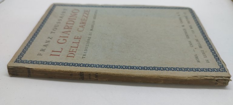 franz toussaint il giardino delle carezze