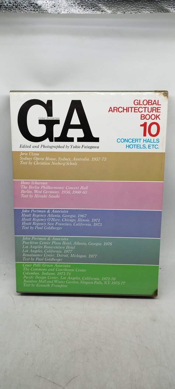 ga global architecture 10 book concert halls hotels etc
