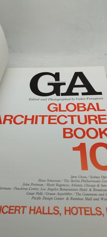 ga global architecture 10 book concert halls hotels etc