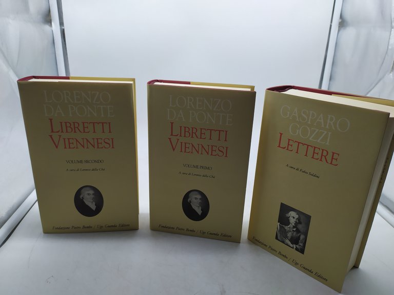 gasparo gozzi lettere lorenzo da ponte libretti viennesi 3 volumi …