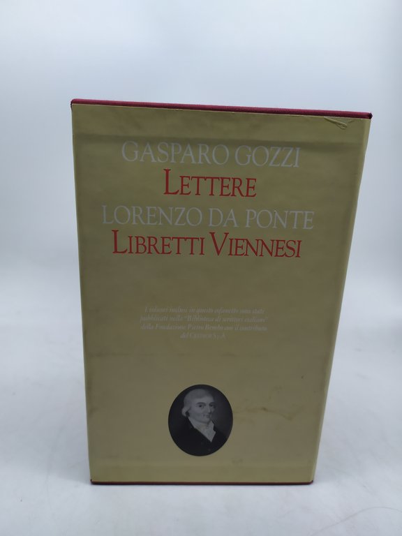 gasparo gozzi lettere lorenzo da ponte libretti viennesi 3 volumi …