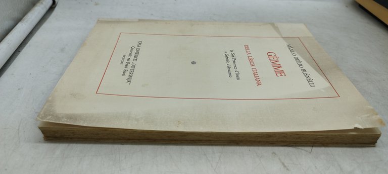 gèmme della lirica italiana da san francesco d'assisi a gabriele …