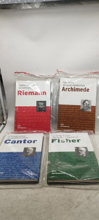 geni della matematica rba 24 volumi sigillati