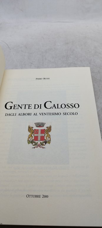 gente di calosso dagli albori al ventesimo secolo