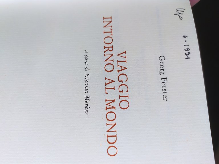 georg forster viaggio intorno al mondo laterza