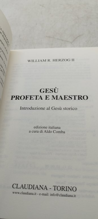 gesù profeta e maestro introduzioni al gesu' storico