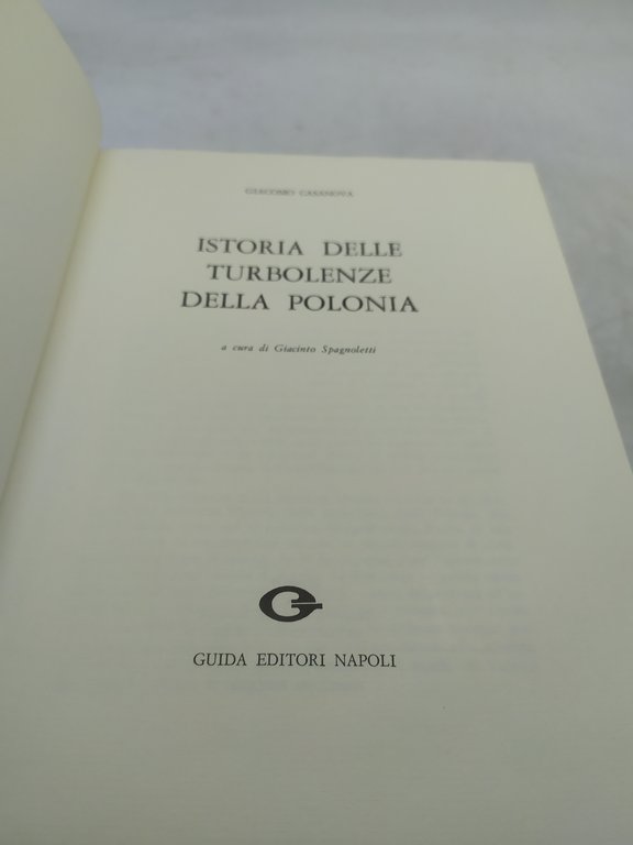 giacomo casanova istoria delle turbolenze della polonia 1974