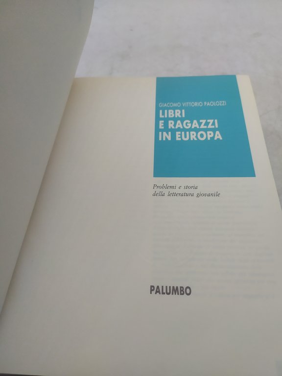 giacomo vittorio paolozzi libri e ragazzi in europa palumbo