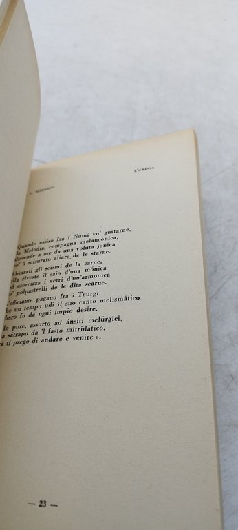 gian luigi marianini poesie 1956 l'urania