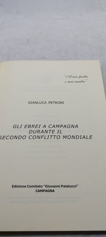 gianluca petroni gli ebrei a campagna durante il secondo conflitto …