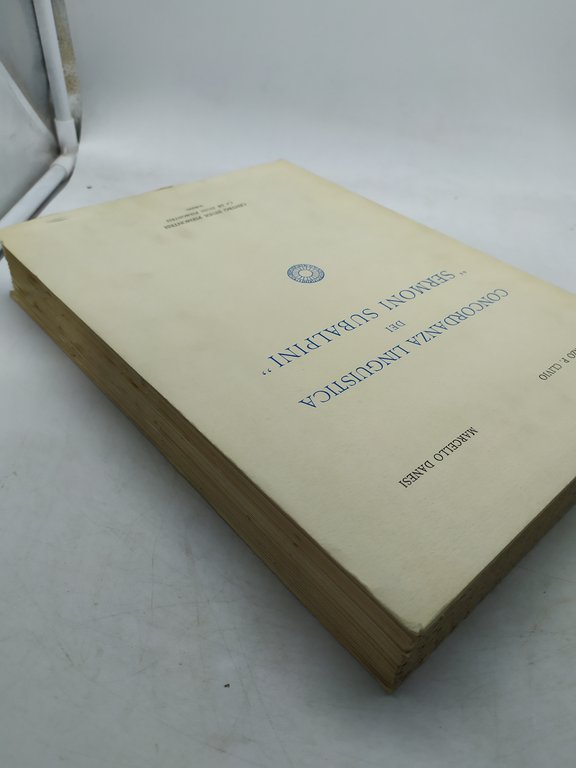 gianrenzo p.clivo marcello danesi concordanza linguistica dei sermoni subalpini