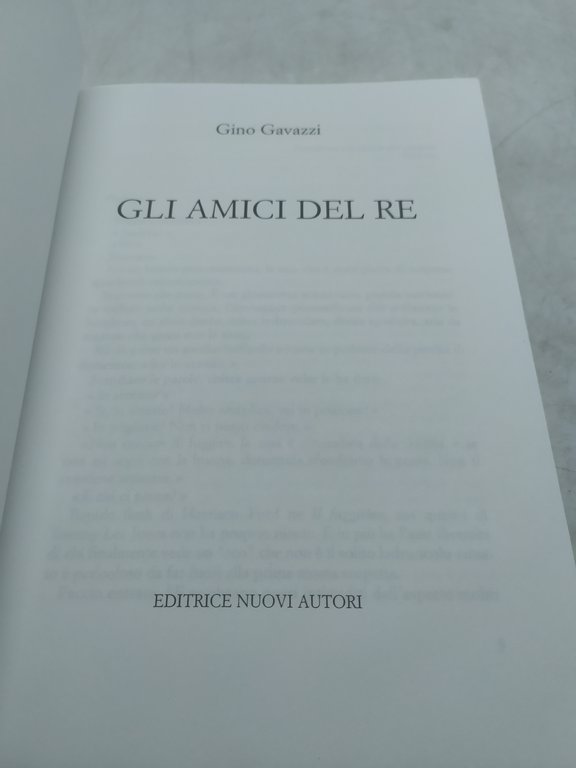 gino gavazzi gli amici del re editrice nuovi autori