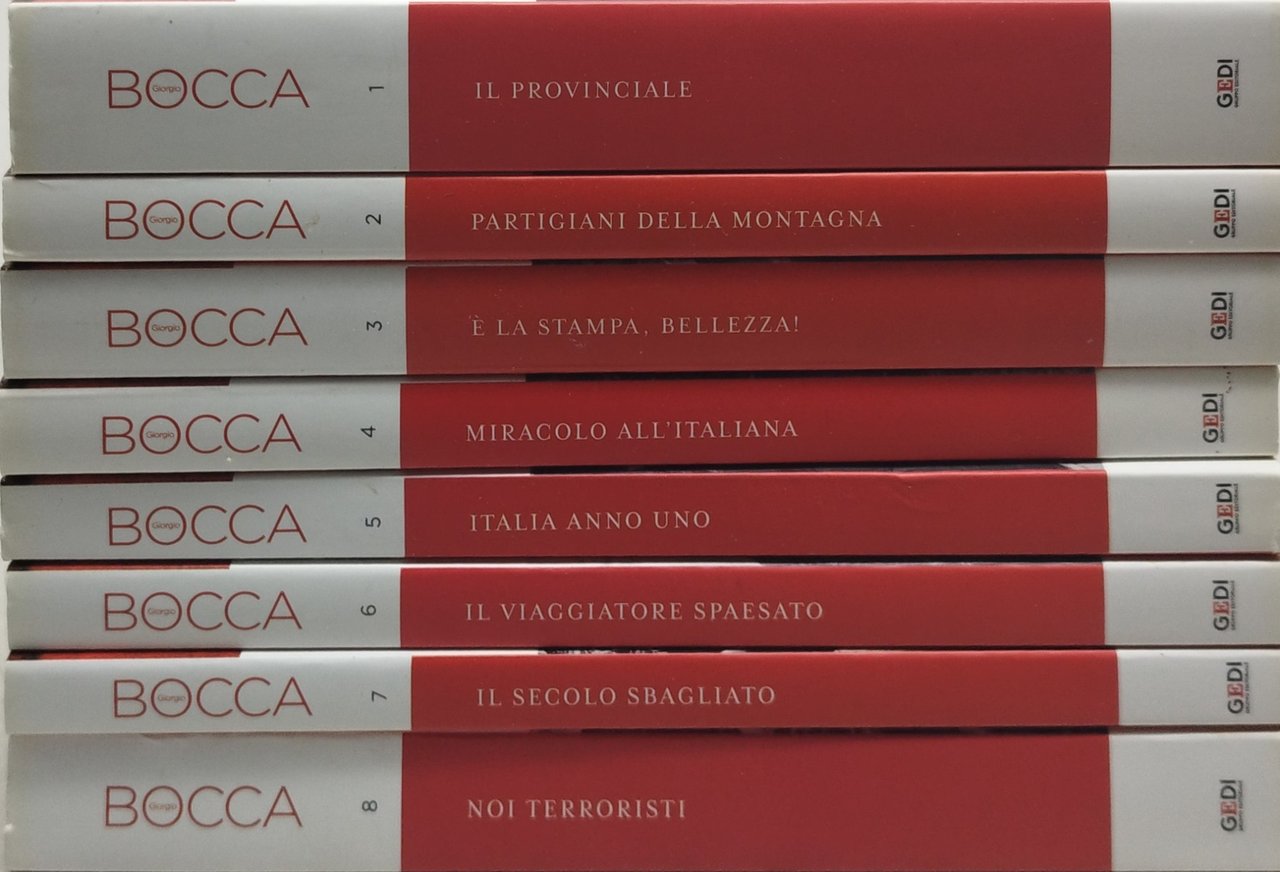 giorgio bocca gedi 8 volumi la stampa la repubblica