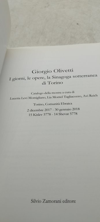 giorgio olivetti i giorni le opere la sinagoga sotterranea di …