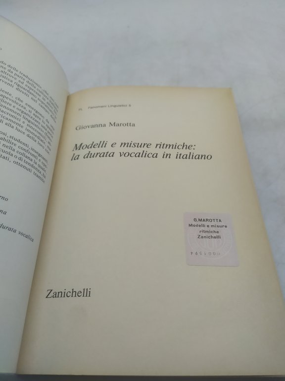 giovanna marotta modelli e misure ritmiche la durata vocalica in …