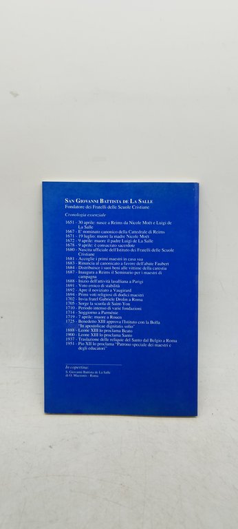 giovanni battista de la salle una vita per i giovani