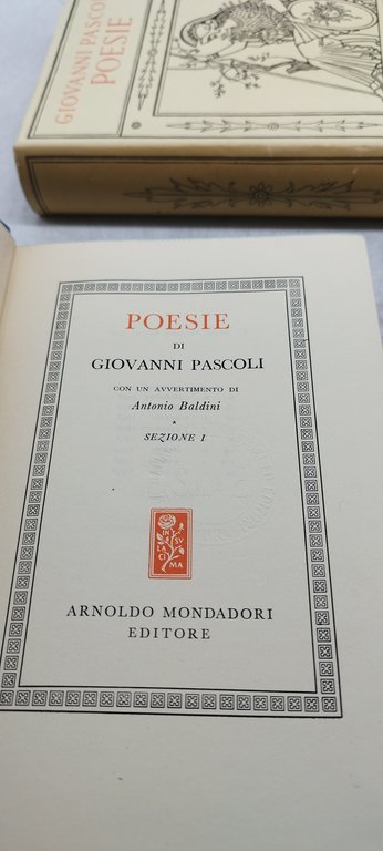 giovanni pascoli poesie cofanetto 2 volumi