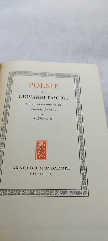 giovanni pascoli poesie cofanetto 2 volumi