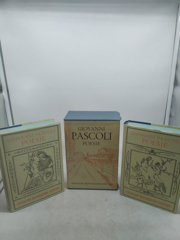 giovanni pascoli poesie mondadori 2 volumi 1958