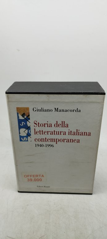 giuliano manacorda storia delle letteratura italiana contemporanea 1940 1996 riuniti | Immagine Gallery 1