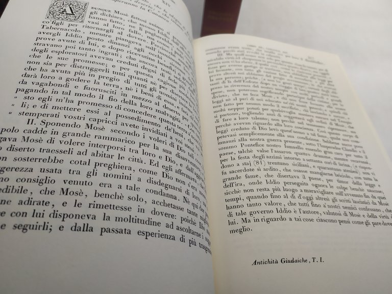 giuseppe flavio delle antichita' giudaiche 2 volumi edizioni brenner