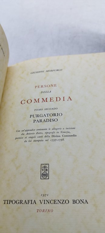 giuseppe morpurgo persone della commedia