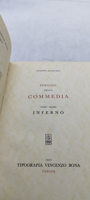 giuseppe morpurgo persone della commedia