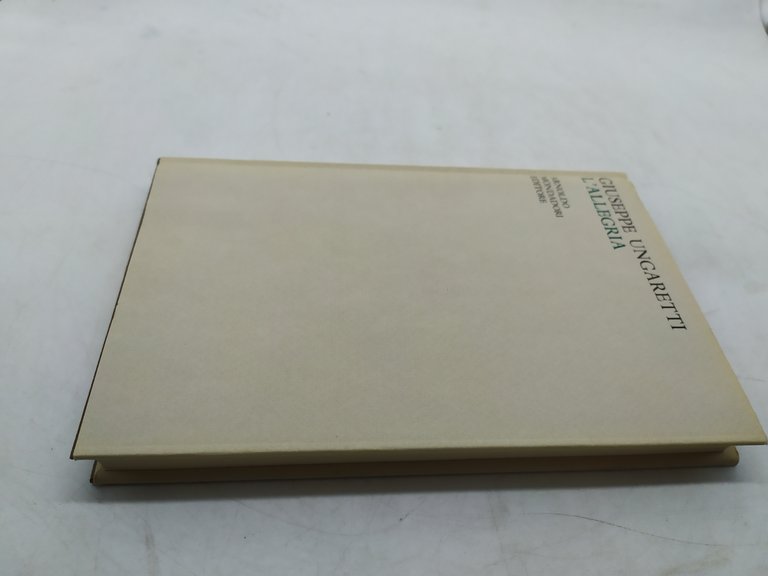 giuseppe ungaretti l'allegria mondadori lo specchio 1963