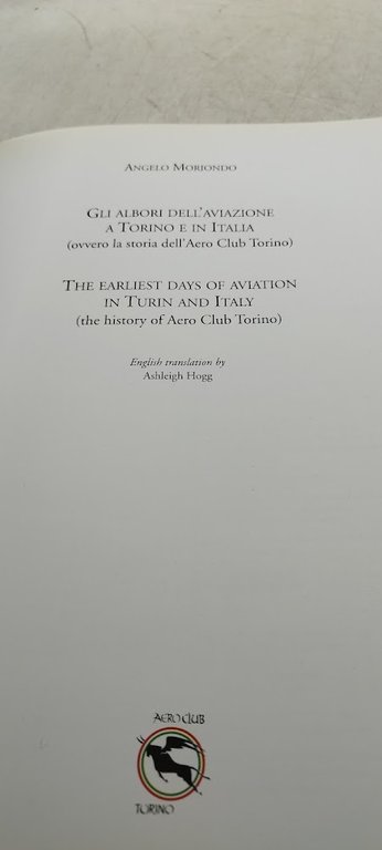 gli albori dell'aviazione a torino e in italia