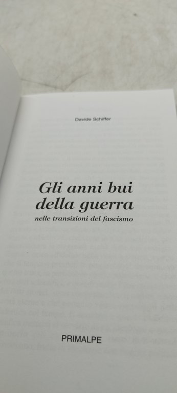 gli anni bui della guerra nelle transizioni del fascismo