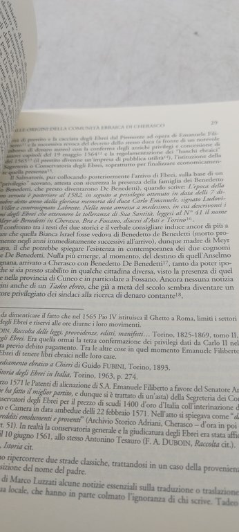 gli ebrei di cherasco