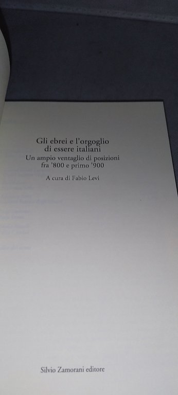gli ebrei e l'orgoglio di essere italiani un ampio ventaglio …