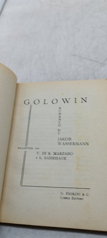 golowin jakob wassermann