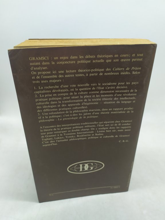 gramsci et l'ètat pour une theorie materialiste de la philosophie