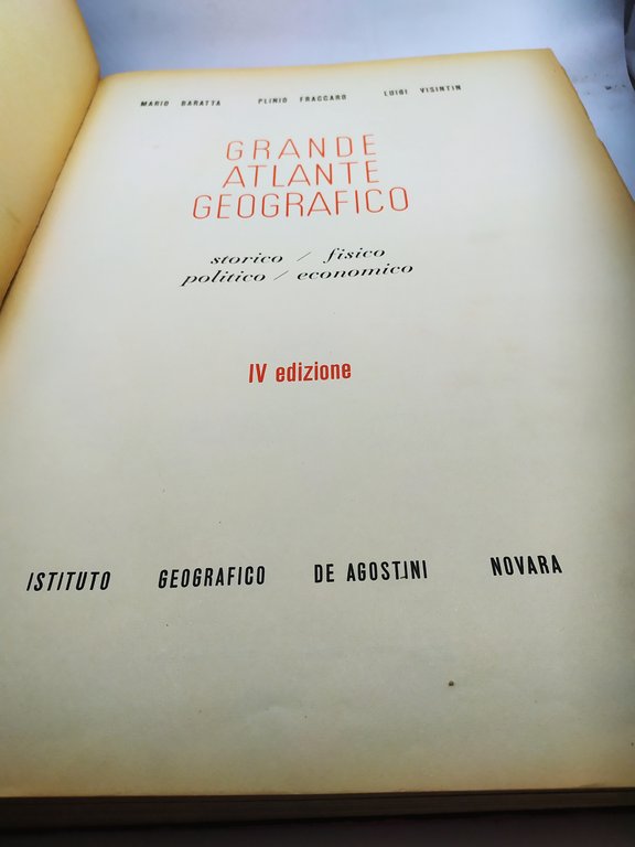 grande atlante geograico storico fisico politico economico de agostini