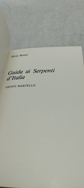 guida ai serpenti d'italia silvio bruno i tesori della natura