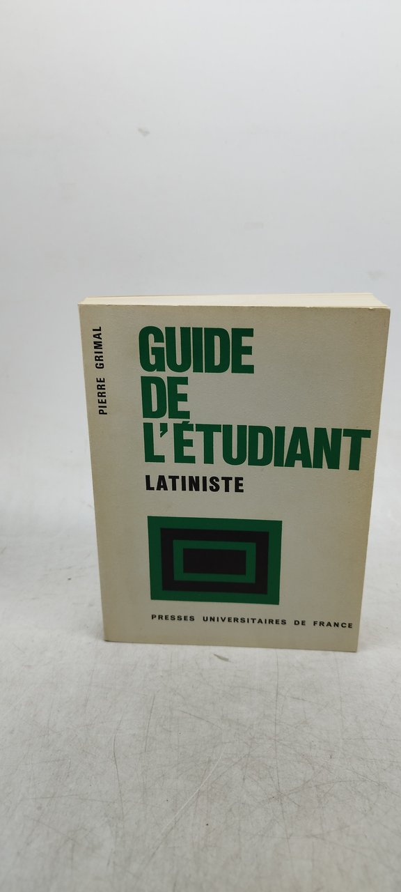 guide de l'etudiant latiniste