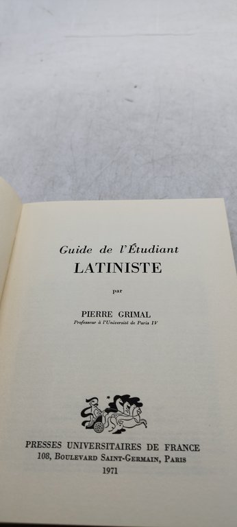 guide de l'etudiant latiniste