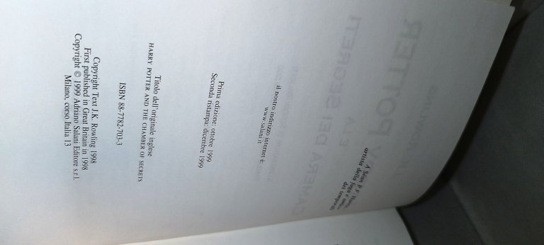 harry potter e la camera dei segreti salani seconda ristampa …