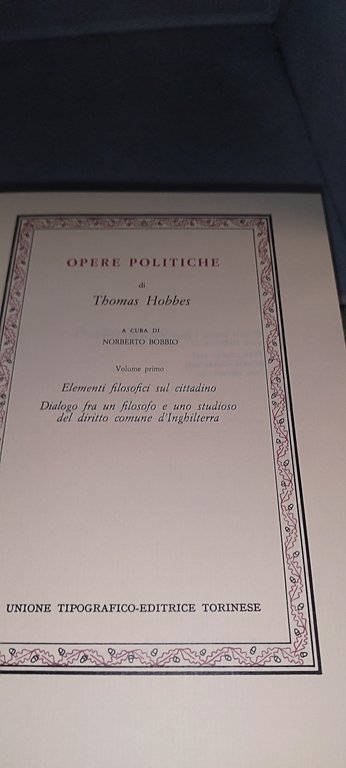 hobbes opere scelte classici utet | Immagine Gallery 7