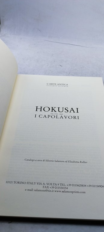 hokusai i capolavori edo 1760-1849 l'arte antica silverio salamon catalogo