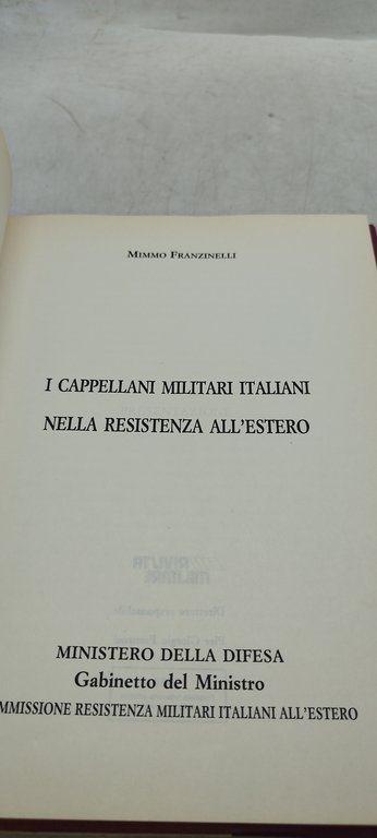 i cappellani militari italiani nella resistenza all'estero