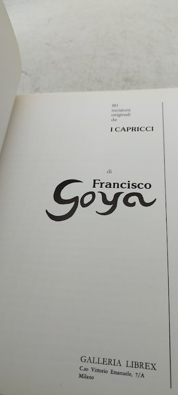 i capricci francisco goya