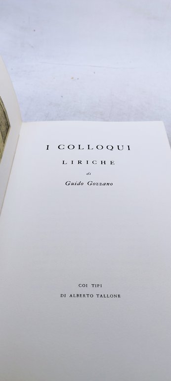 i colloqui liriche di guido gozzano