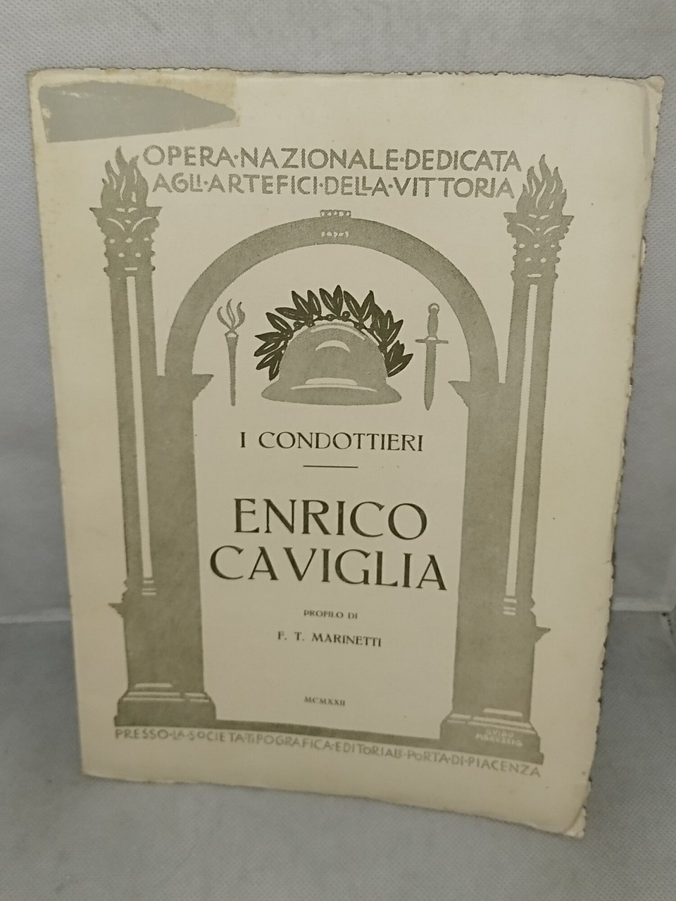i condottieri enrico caviglia profilo di f .t marinetti