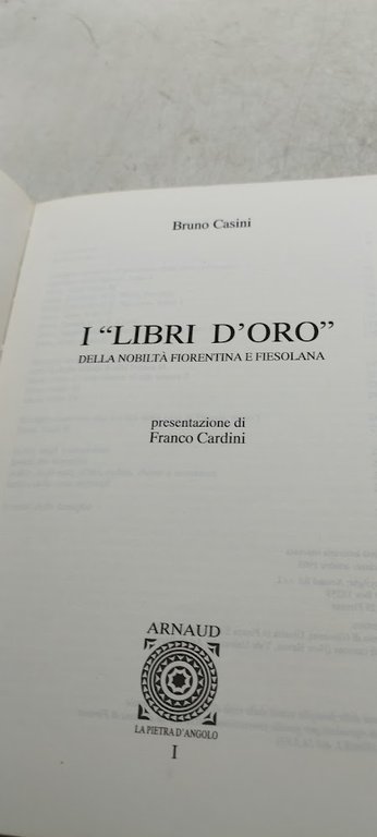 i libri d'oro della nobiltà fiorentina e fiesolana