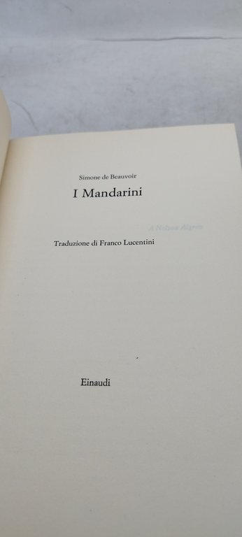 i mandarini simone de beauvoir