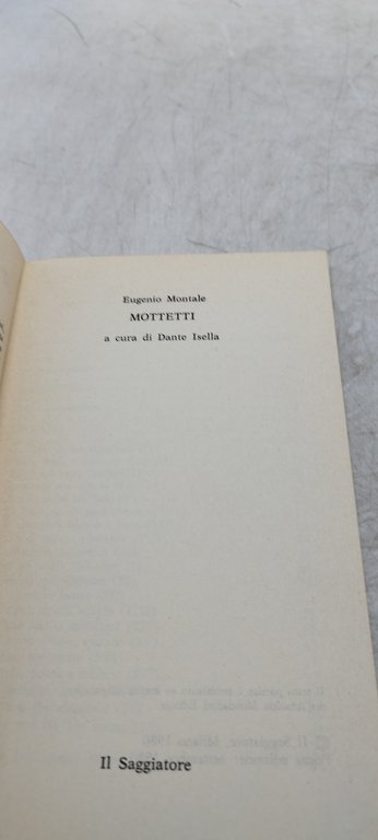 i paralleli eugenio montale mottetti