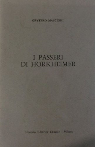 i passeri di Horkheimer