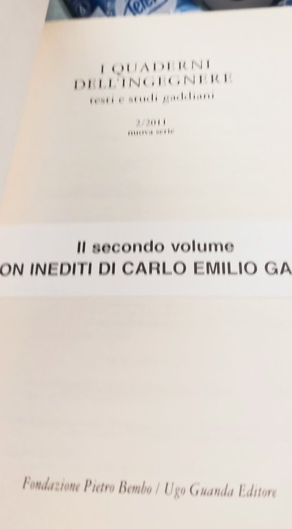 i quaderni dell'ingegnere testi e studi gaddiani 5 volumi | Immagine Gallery 7